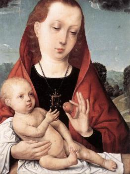 Juan De Flandes : Virgin and Child before a Landscape